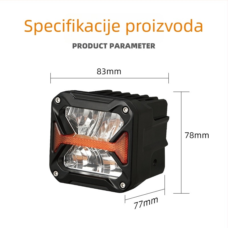 LED reflektor za off-road vozilo, 40W, 12-80V, 8000 lm, 4000-6500K, trajanje života 50000 h