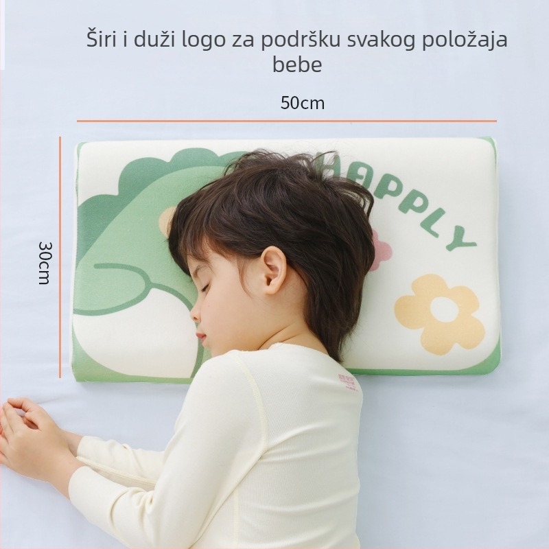 Kadoubei Dječji lateks jastuk — prirodni lateks, sadržaj lateksa preko 90%, jezgro: 100% pamuk, oblik: pravokutan