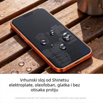 Zaštita zaslona od kaljenog stakla za iPhone 14 Pro Max – potpuno pokrivanje, otpornost na prašinu, otpornost na otiske prstiju, otpornost na padove