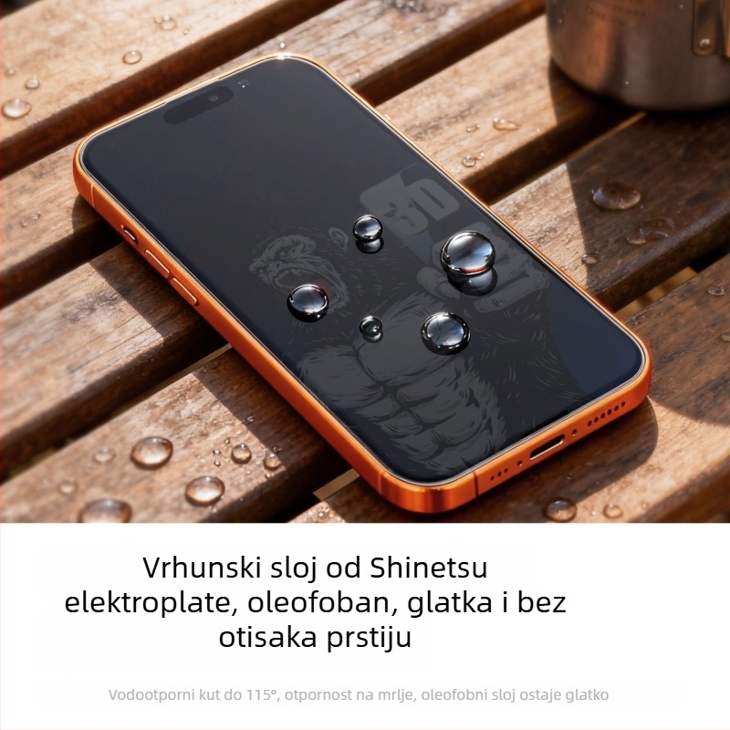 Zaštita zaslona od kaljenog stakla za iPhone 14 Pro Max – potpuno pokrivanje, otpornost na prašinu, otpornost na otiske prstiju, otpornost na padove