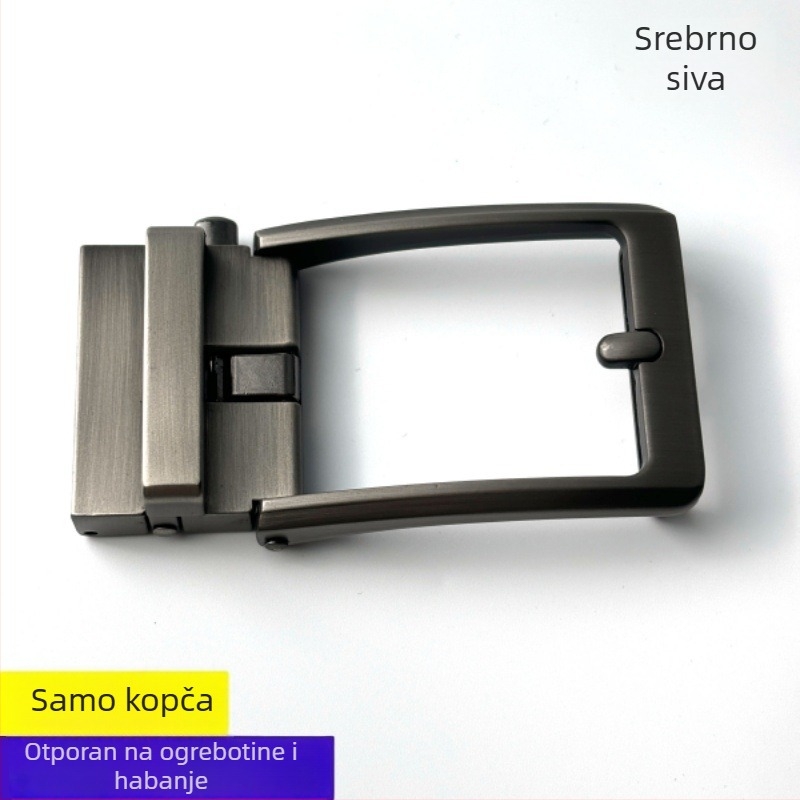 Muški kaiš od PU kože s automatskom kopčom, kopča od legure, širina 2–4 cm, minimalistički poslovno-opušten stil