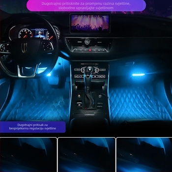 Unutarnja ambijentalna rasvjeta automobila s automatskim inteligentnim senzorom, bežični LED, model 8044-8215, 6V