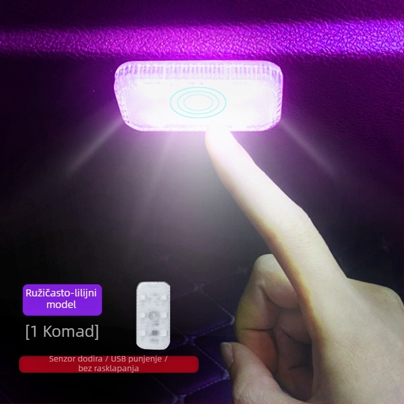 Unutarnja ambijentalna rasvjeta automobila s automatskim inteligentnim senzorom, bežični LED, model 8044-8215, 6V