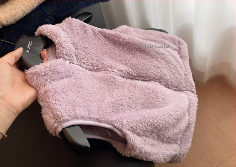 Dječja fleece vest s patentnim zatvaračem, vanjski materijal 100% poliester fleece, podstava poliester, bez kapuljače, ležernog kardigan stila, za djecu 3–8 godina, zima/proljeće/jesenje