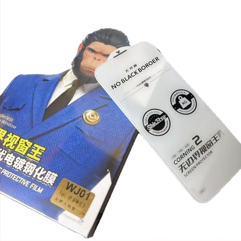 Muwa Gorilla bez otisaka prstiju — prednje kaljeno staklo zaštitno staklo za iPhone 14 Pro Max, HD prozirno, osjećaj kože, bez prepreka