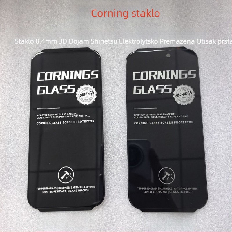 Staklena zaštita zaslona za iPhone 16 Pro Max – prednje staklo, HD, cijeli zaslon, anti-peeping