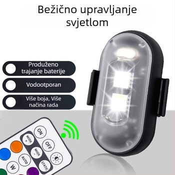 Bežični LED svjetlo za dronove i vozila — univerzalno, 12V, 5W, LED 5050, 6500K