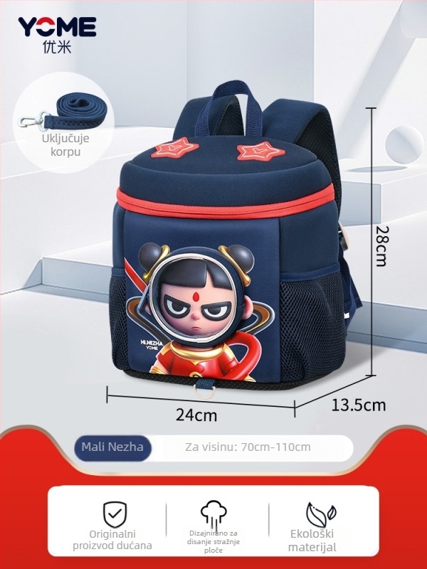 Unisex ruksak za vrtić – poliester, prozračan, vodootporan, ultralag, zaštita od krađe