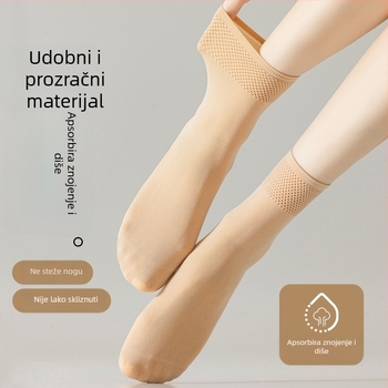 Velur kratke čarape za žene, anti-zakašnjenje, otporne na habanje, 50D, srednja duljina