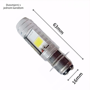 LED prednje svjetlo za motocikl, dvostruki snop, 12V, 10W, IP68, vijek trajanja 30.000 h