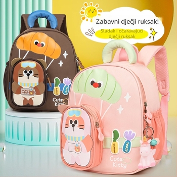 Unisex Oxford ruksak s prozračnom, otpornoj tkanini, zakrivljenim ramenskim remenima, uzorak anime crtić, podstava od poliester