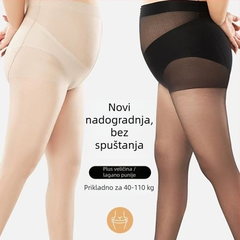 Najlon 40D tajice, tanke, jednobojne, otporne na kidanje, otporne na hvatanje, standardna šav, 90–95% najlona