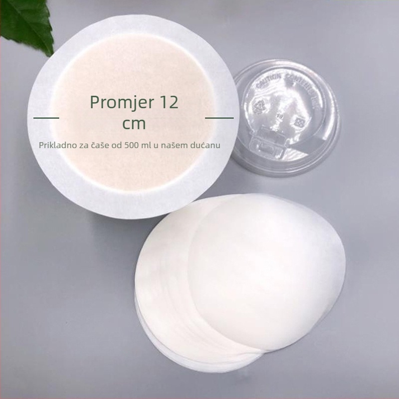 Jednokratna PET čaša za napitke latte s mlijekom, 301–400 ml, prozirna, otporna na prolijevanje, tisak loga, mogućnost prilagodbe