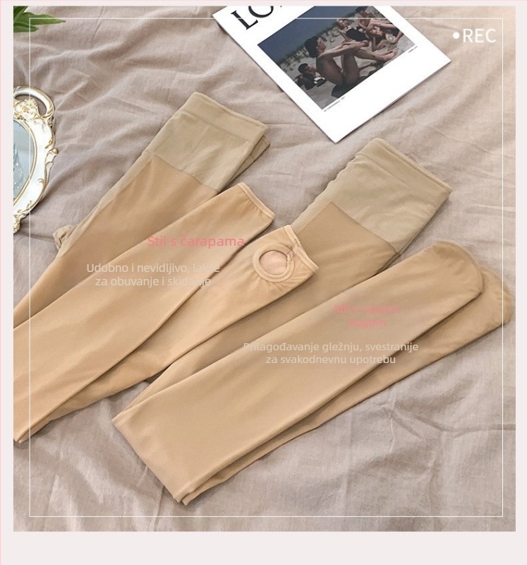 Ainimorebaby Čarape za gole noge — baršunasta tkanina, oblikovanje, nevidljive, podizanje stražnjice, otpor trenja