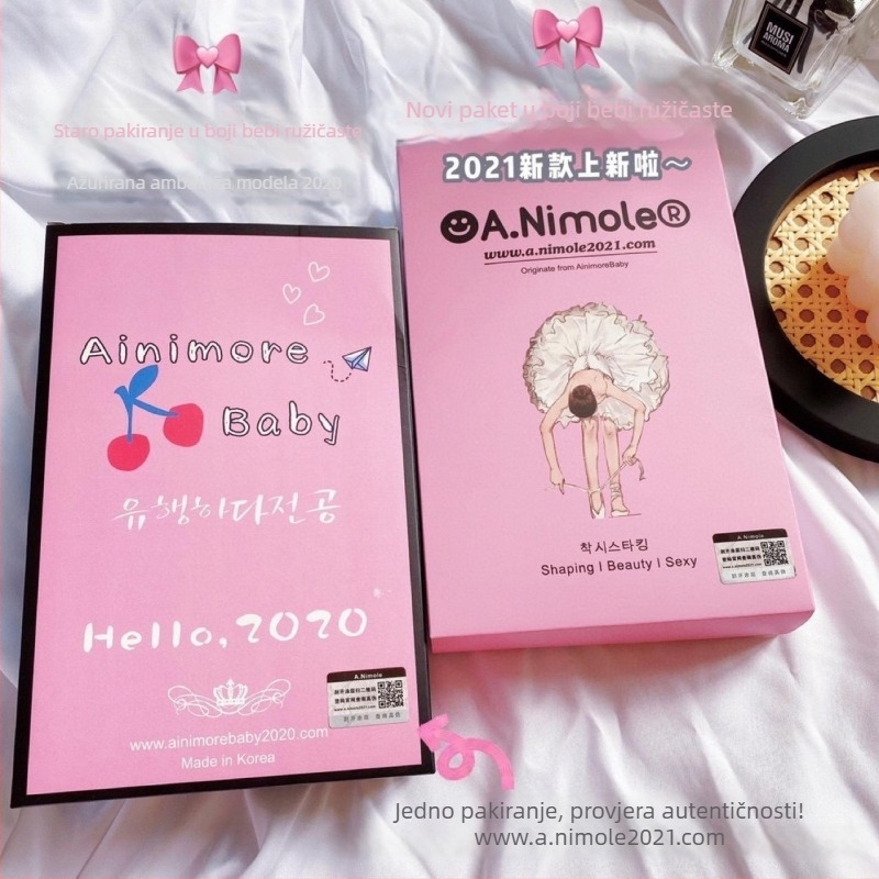 Ainimorebaby Čarape za gole noge — baršunasta tkanina, oblikovanje, nevidljive, podizanje stražnjice, otpor trenja