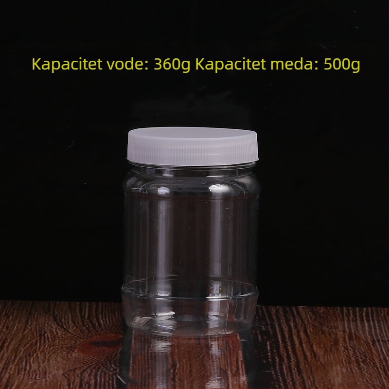 Prozirna PET posuda za skladištenje sa širokim otvorom, pakiranje hrane, offset tiskanje