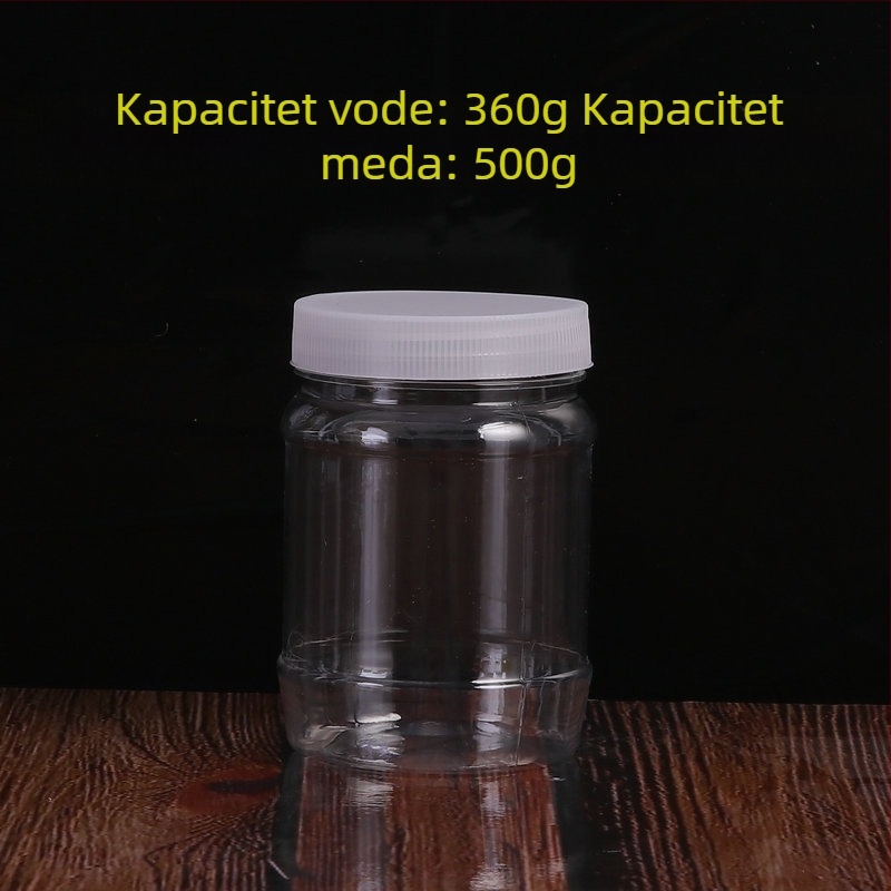 Prozirna PET posuda za skladištenje sa širokim otvorom, pakiranje hrane, offset tiskanje