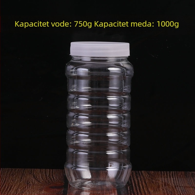 Prozirna PET posuda za skladištenje sa širokim otvorom, pakiranje hrane, offset tiskanje