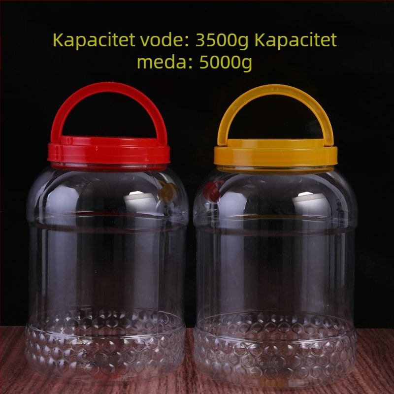 Prozirna PET posuda za skladištenje sa širokim otvorom, pakiranje hrane, offset tiskanje