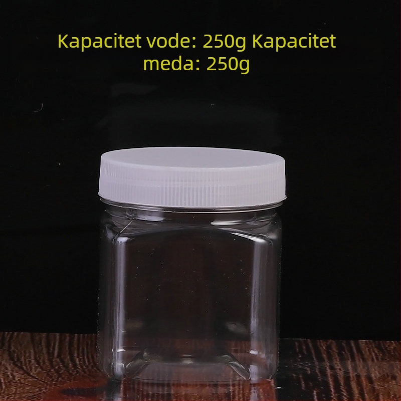 Prozirna PET posuda za skladištenje sa širokim otvorom, pakiranje hrane, offset tiskanje