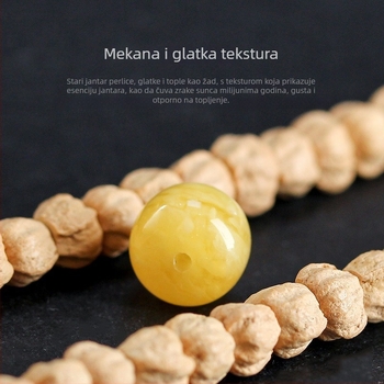 Dodaci - Ručno izrađene voskaste perle, starinskog stila cilindričnog oblika, motiv majmunja glava, proljeće 2025, marka Lianyungang doudou