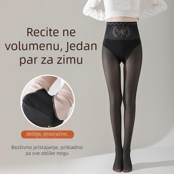 Najlon čarape tajice s podizanjem stražnjice i oblikovanjem, guste, jednobojni uzorak, seksi stil