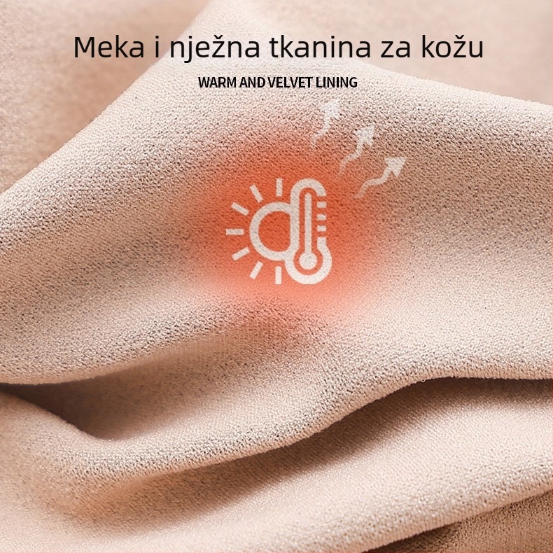 Najlonske oblikujuće hulahopke s podizanjem stražnjice, debele, jednobojne