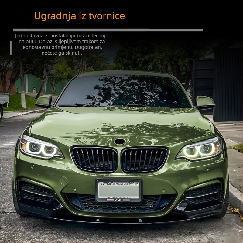 BMW 2 Series F22/F23 2014-2019 Vertikalna rešetka hladnjaka za prednji branik, ABS plastika, kompatibilno s F22/F23, Broj dijela 1364 (jednostruka/dvostruka linija), Marka Amp-z