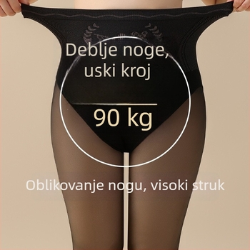 Spandex tajice s flisom, visokim pojasom, naglašavanje stražnjice, Flower Fairy uzorak