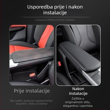 Kožna navlaka za naslon za ruku za BMW X1/iX1 (23-24) – unutarnja dekoracija, prilagodljivo, Car Friends Love
