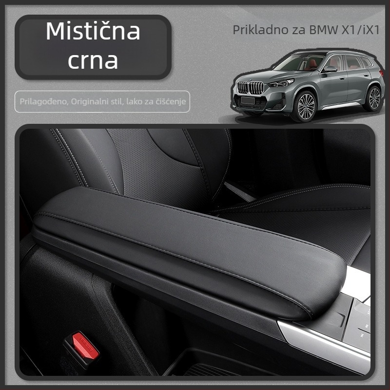 Kožna navlaka za naslon za ruku za BMW X1/iX1 (23-24) – unutarnja dekoracija, prilagodljivo, Car Friends Love