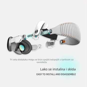 wolmtt Držač za Apple Vision Pro – rotirajući, podesiv za udobnost i ublažavanje tlaka, VR dodatak