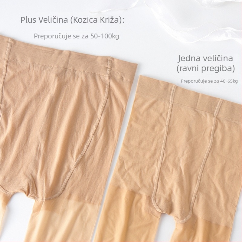 Najlon ultra-tanke hulahopke s nevidljivim oblikovanjem, jednobojne, 5D denier