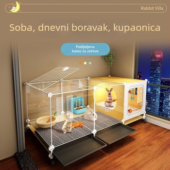 Plastična kutija za zečeve s toaletom, cwlong-262, uvoz, unutarnja upotreba