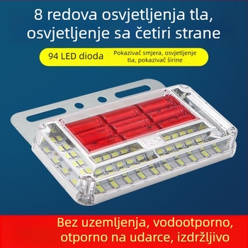 Skup žarulja, 24V, vodootporan, bočne svjetla prikolice i svjetlo za vožnju unazad, 8 redova