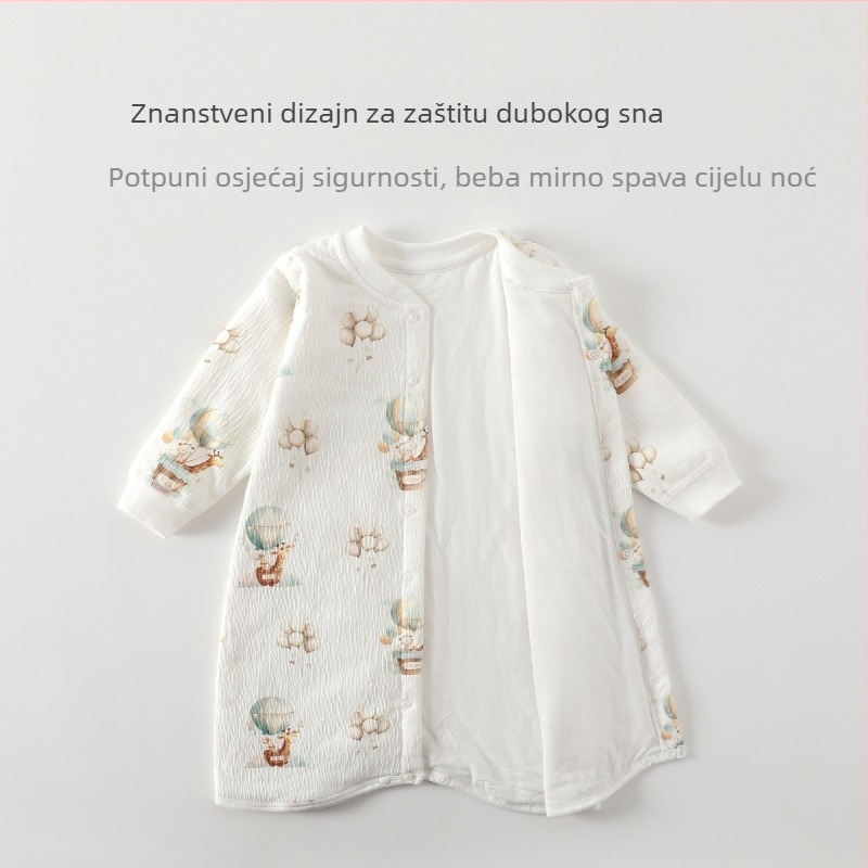Dječji vreća za spavanje s karikaturnim uzorkom, vanjski i podstava 100% pamuk, punilo poliester, debeli dizajn