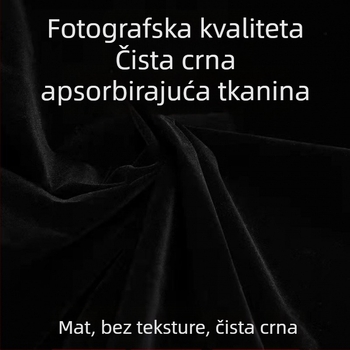 Baršunasto fotografsko pozadje od platna – svjetlosno apsorbirajuće za fotografiranje