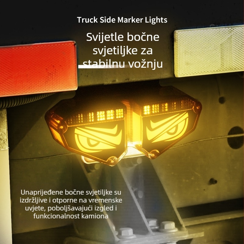 Kamionske bočne LED svjetiljke kevanly, aluminijsko kućište, 12V, 2W