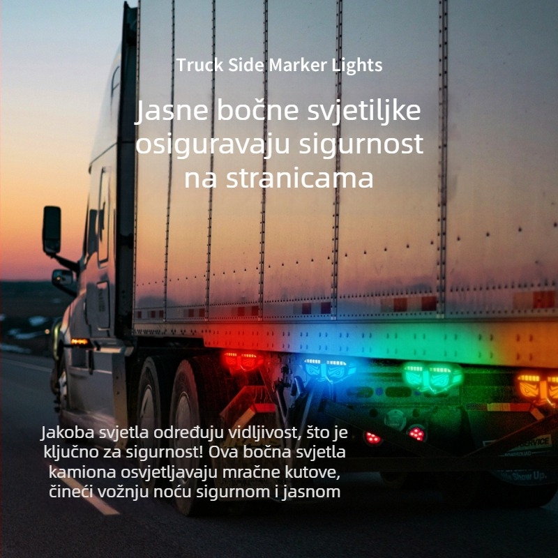 Kamionske bočne LED svjetiljke kevanly, aluminijsko kućište, 12V, 2W