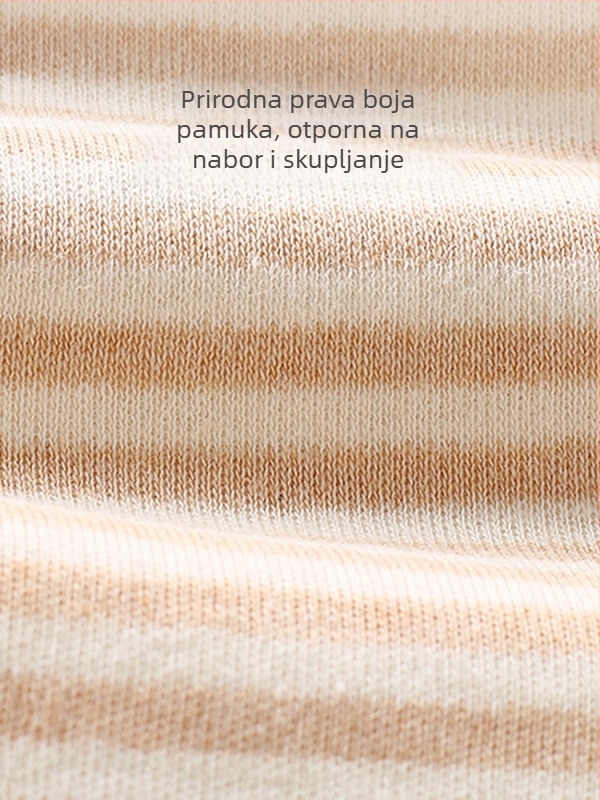 Jingqi dječji spavaći vrećica za jesen-zimu, 100% pamuk, deblji, podstava pamuk, punjenje poliester-pamuk, prugasti uzorak