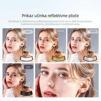 Reflektivna ploča za portretne i still life fotografije, U-oblikovani zakrivljeni reflektor, materijal metal i tkanina, šifra proizvoda B5312