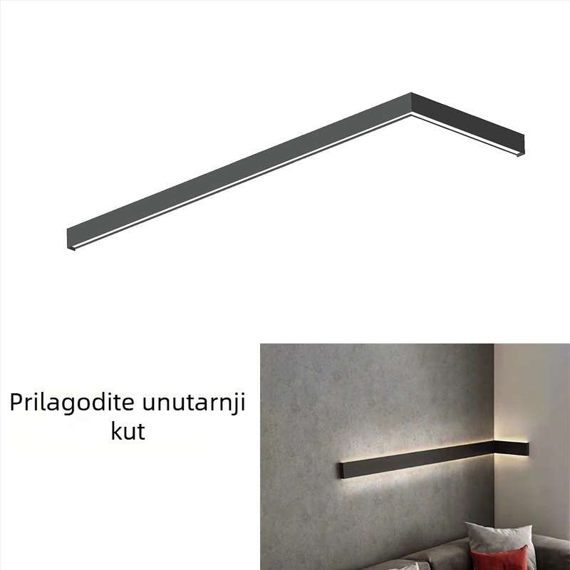 Stenska LED svjetiljka za stubište i hodnik – dekorativna pravokutna LED traka, 111–240V