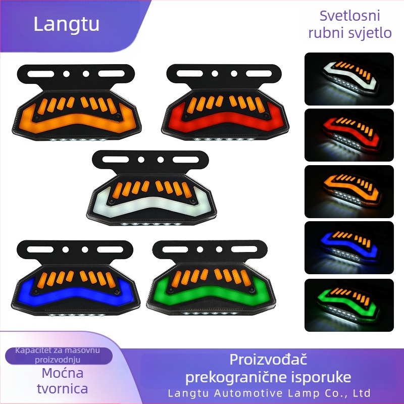 LED bočne svjetiljke za kamion, Flowing Water Edge Light, 24V, 1000 lm, kućište od plastike i kaljeno staklo