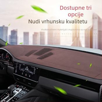 UV zaštitna podloška za središnji ploču upravljača Porsche Cayenne Panamera 718 Macan; Materijal: baršun; Prilagodba: Da; Stil: Posebne dimenzije za posebne automobile; Vrsta: Opće sezone; Brend: gentry card