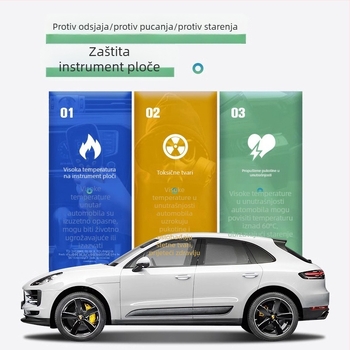 UV zaštitna podloška za središnji ploču upravljača Porsche Cayenne Panamera 718 Macan; Materijal: baršun; Prilagodba: Da; Stil: Posebne dimenzije za posebne automobile; Vrsta: Opće sezone; Brend: gentry card
