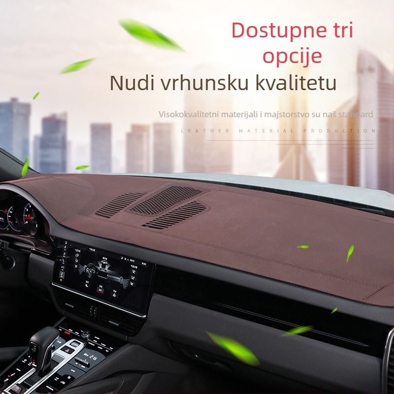 UV zaštitna podloška za središnji ploču upravljača Porsche Cayenne Panamera 718 Macan; Materijal: baršun; Prilagodba: Da; Stil: Posebne dimenzije za posebne automobile; Vrsta: Opće sezone; Brend: gentry card