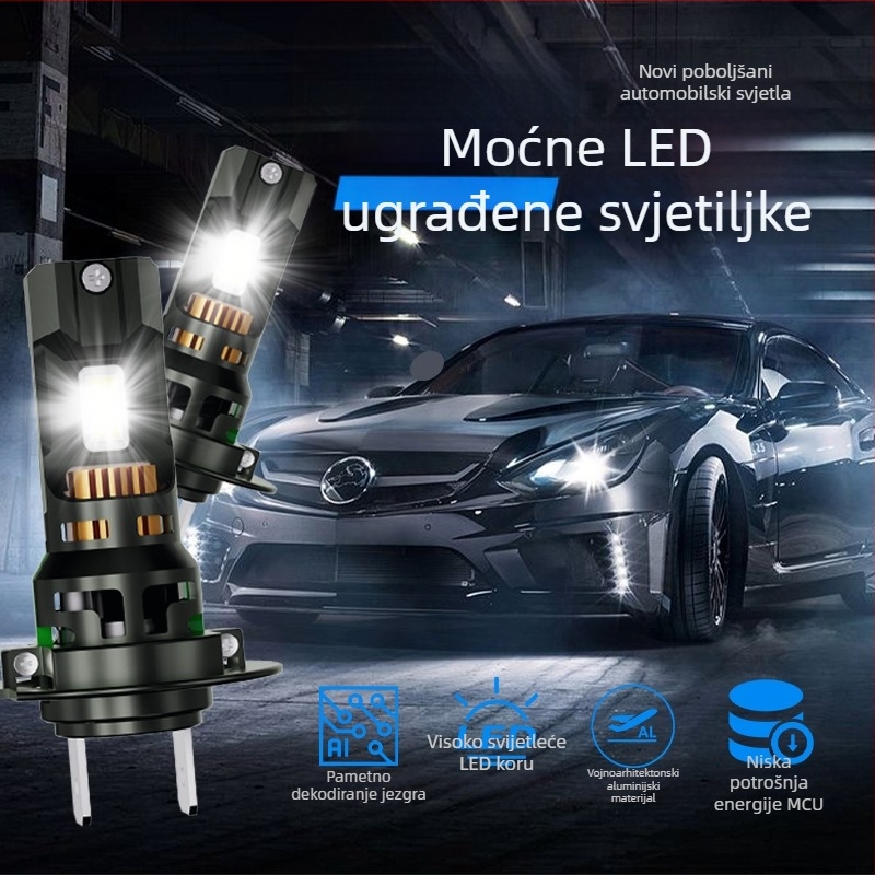 LED automobilska svjetla D9, visoka učinkovitost, integrirano daljnje i kratko svjetlo, 120W, 9-32V, IP68, 14000 lm