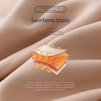 Dječje zimske termo tajice, unisex, srednji pojas, 95% poliestera, dvostrani flis