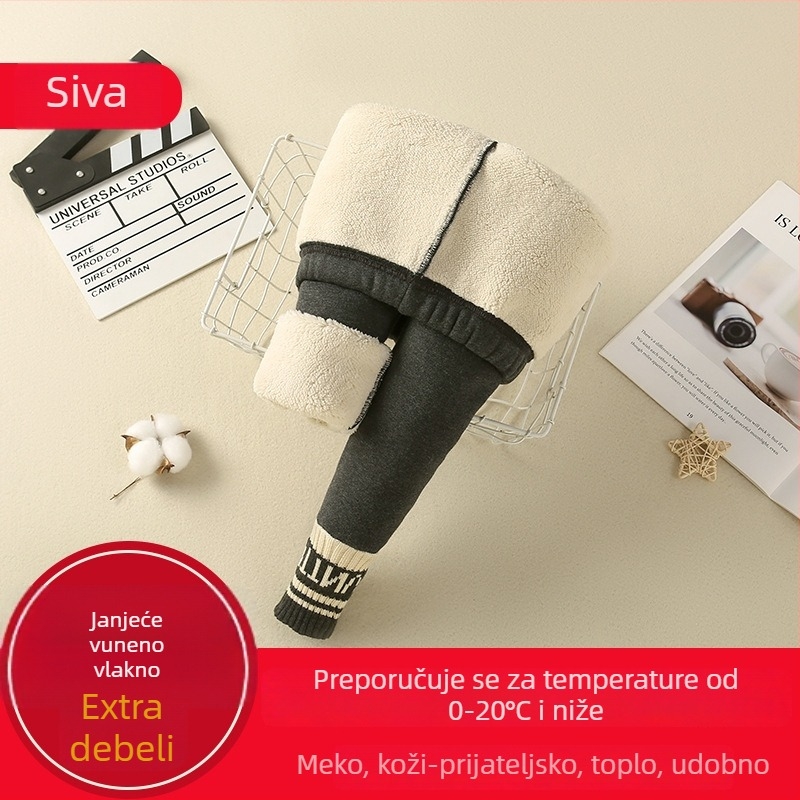 Dječje tajice s flis podstavom, korejskog stila, srednji pojas, 95% pamuk, jesen-zima, za djecu 3–8 godina