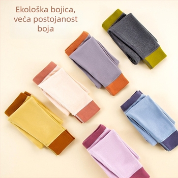 Dječje jesensko–zimske termo legice, unisex, mekani unutarnji sloj, sastav: 47,9% regenerirana celuloza, 44,1% akril, 8% elastan, uzrast 3–8 godina